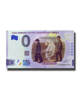 0 Euro Souvenir Banknote Hugo Simberg 1873-1917 Haavoittunut Enkeli Colour Finland LECB 2022-1