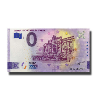 0 Euro Souvenir Banknote Roma - Fontana Di Trevi Italy SEEJ 2022-1