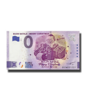 0 Euro Souvenir Banknote Buon Natale - Merry Christmas Italy SECW 2022-3