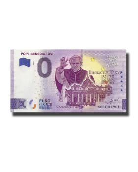 0 Euro Souvenir Banknote Pope Benedict XVI Italy SEEK 2022-2
