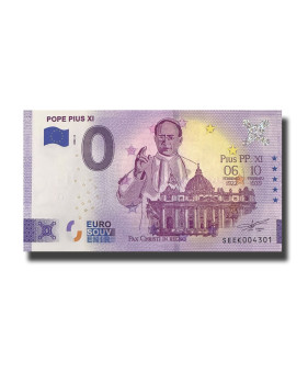 0 Euro Souvenir Banknote Pope Pius XI Italy SEEK 2022-8