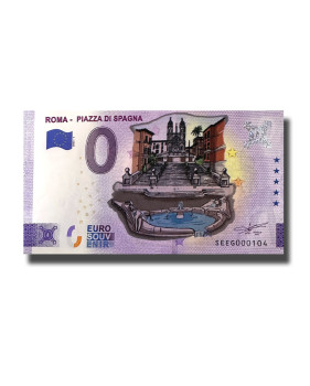 0 Euro Souvenir Banknote Roma - Piazza Di Spagna Colour Italy SEEG 2022-1