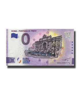 0 Euro Souvenir Banknote Roma - Fontana Di Trevi Colour Italy SEEJ 2022-1