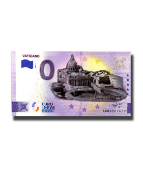 0 Euro Souvenir Banknote Vaticano Colour Italy SEBA 2022-2