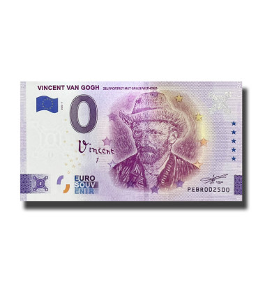 0 Euro Souvenir Banknote Thematic Vincent Van Gogh Netherlands PEBR 2022 - Complete Set of 6