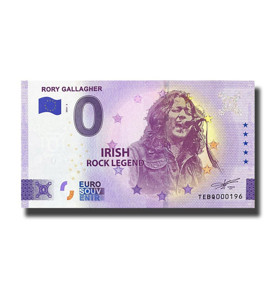 0 Euro Souvenir Banknote Rory Gallagher - Irish Rock Legend Ireland TEBQ 2022-2