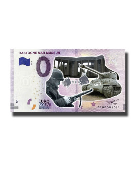 0 Euro Souvenir Banknote Bastogne War Museum Colour Belgium ZEHP 2019-2