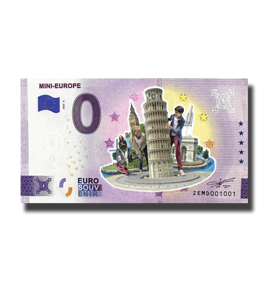 0 Euro Souvenir Banknote Mini-Europe Colour Belgium ZEMD 2022-2