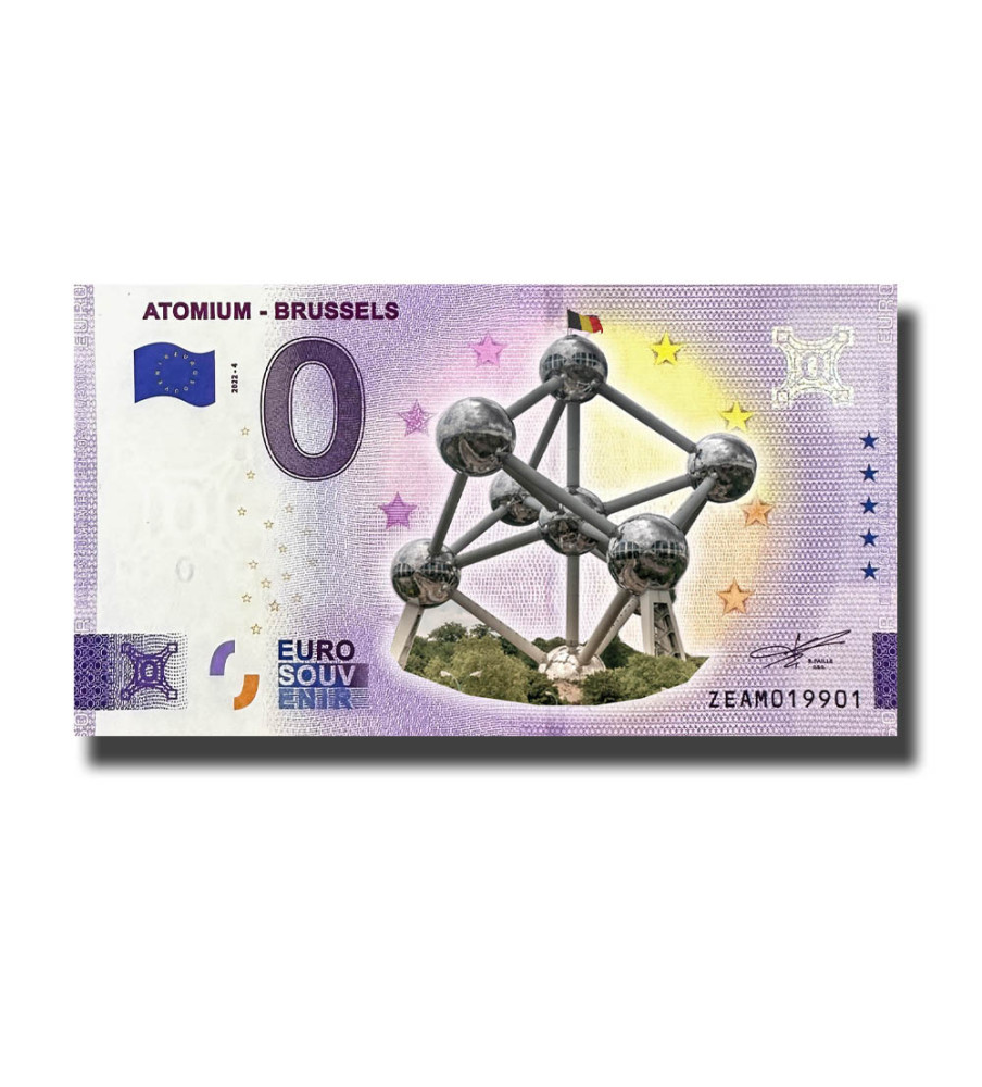 0 Euro Souvenir Banknote Atomium - Brussels Colour Belgium ZEAM 2022-4