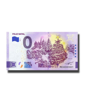 0 Euro Souvenir Banknote Feliz Natal Portugal MEDH 2022-3