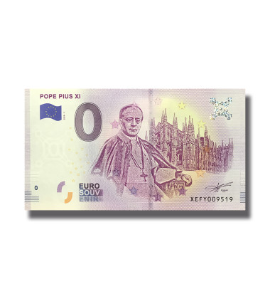 0 Euro Souvenir Banknote Thematic Catholic Popes Germany Set XEF 2019 - Set of 4