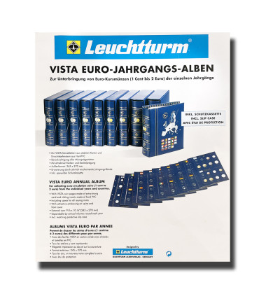Leuchtturm Vista Annual Euro Coin Album 2009 Including Pages