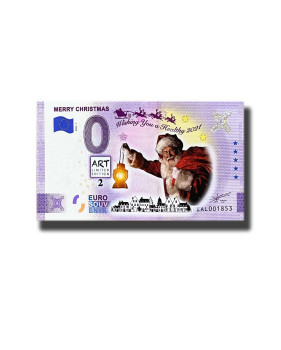 0 Euro Souvenir Banknotes Merry Christmas Malta FEAL 2020-1