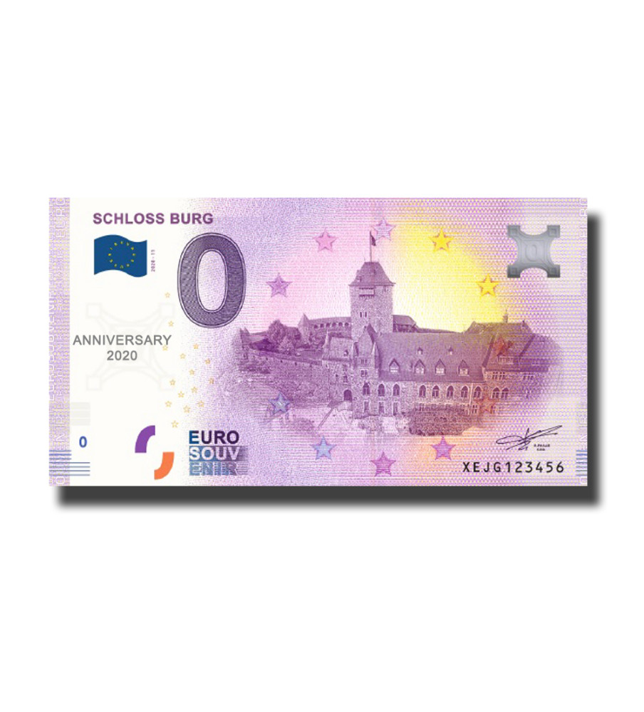 Anniversary 0 Euro Souvenir Banknote Schloss Burg Germany XEJG 2020-11