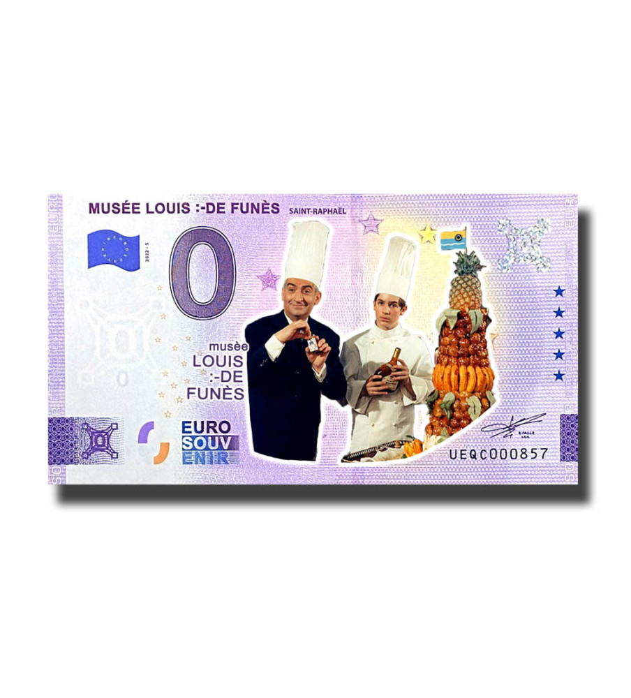 Euro Souvenir Banknote Musee Louis De Funes Colour France UEQC