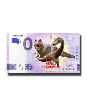 0 Euro Souvenir Banknote Dino-Zoo Park Prehistorique Colour France UETJ 2022-1