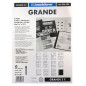 Leuchtturm Grande 2c plastic sheets with 2 horizontal stripes, crystal clear, pack of 5