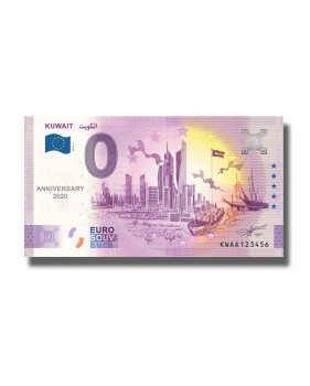Anniversary 0 Euro Souvenir Banknote Thematic Persian Gulf BHAA, KWAA, MNAA 2020-1 Set of 3