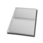 Leuchtturm Grande 2c plastic sheets with 2 horizontal stripes, crystal clear, pack of 5