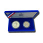 1986 USA United States Liberty Silver Coin Set Ounce and Half Ounce Proof