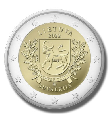 2022 Lithuania Suvalkija - Vienybė težydi (Let the unity blossom) 2 Euro Coin