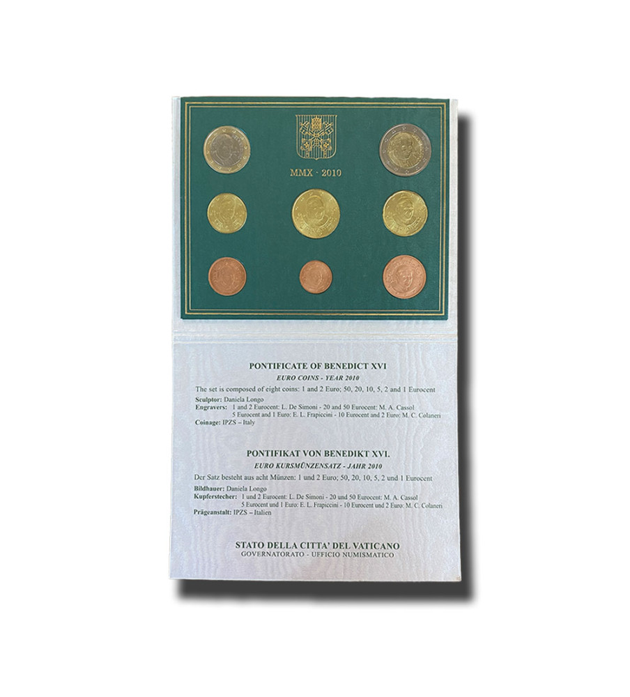2010 Vatican Euro Coin Year Set
