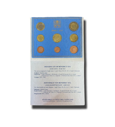 2012 Vatican Euro Coin Year Set