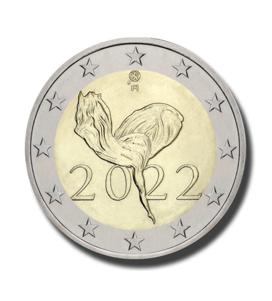 2022 Finland 100th Anniversary Of National Ballet 2 Euro Coin