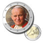 2 Euro Coloured Coin Pope John Paul II Vatican