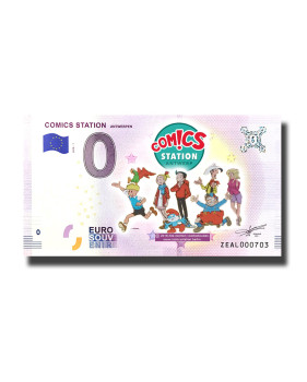 0 Euro Souvenir Banknote Comic Station Antwerpen Colour Belgium ZEAL 2018-1