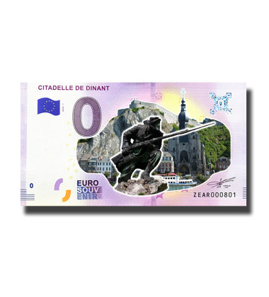 0 Euro Souvenir Banknote Citadelle De Dinant Colour Belgium ZEAR 2019-1