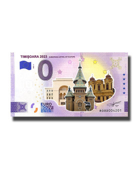 0 Euro Souvenir Banknote Timisoara 2023 Colour Romania ROAD 2022-1