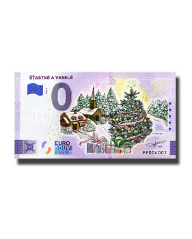 0 Euro Souvenir Banknote Stastne A Vesele Colour Slovakia PF 2022-4