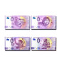 0 Euro Souvenir Banknote Thematic Diego 1960-2020 Argentina AGAA Italy SEDL - Set of 4