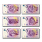 0 Euro Souvenir Banknote Thematic Rembrandt Netherlands PEAG 2019-1,2,3,4,5,6 - Set of 6