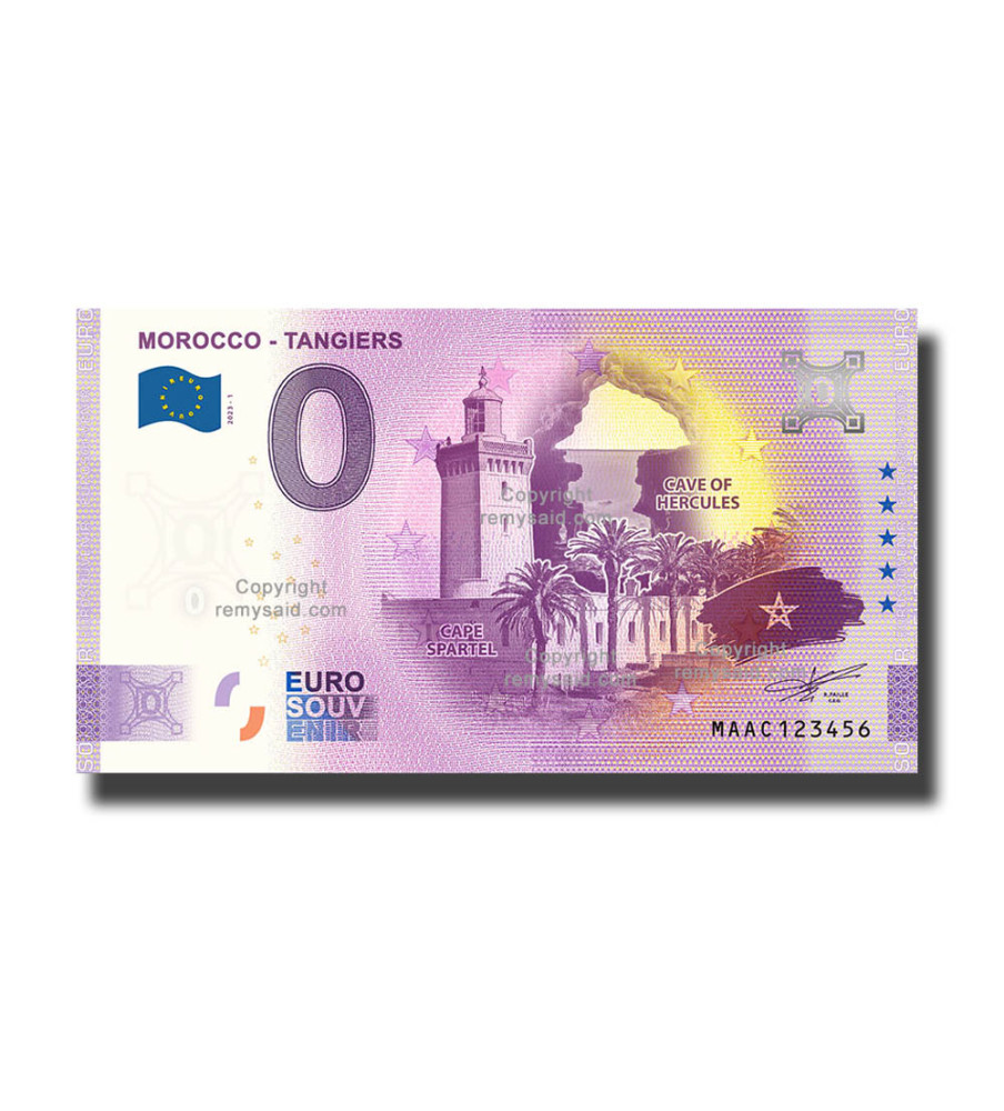 0 Euro Souvenir Banknote Morocco - Tangiers Morocco MAAC 2023-1
