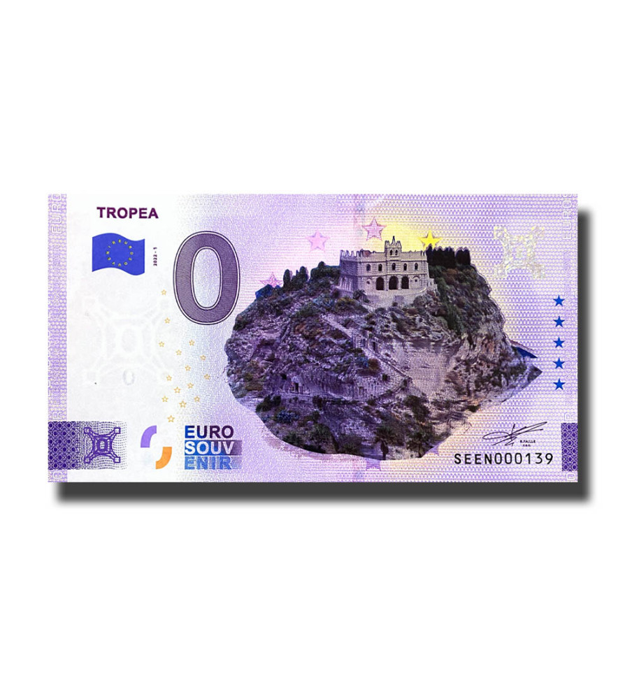 0 Euro Souvenir Banknote Tropea Colour Italy SEEN 2022-1