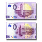 0 Euro Souvenir Banknote Thematic Lighthouses Netherlands PECB PECC 2023-1 - Set of 2 Matching Numbers