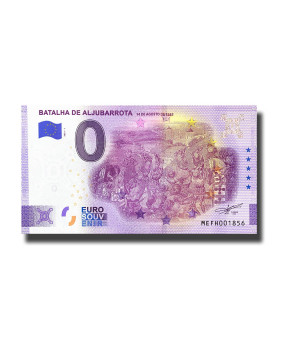 0 Euro Souvenir Banknote Batalha De Aljubarrota Portugal MEFH 2021-1