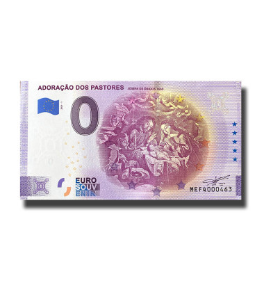 0 Euro Souvenir Banknote Adoracao Dos Pastores  Portugal MEFQ 2021-1