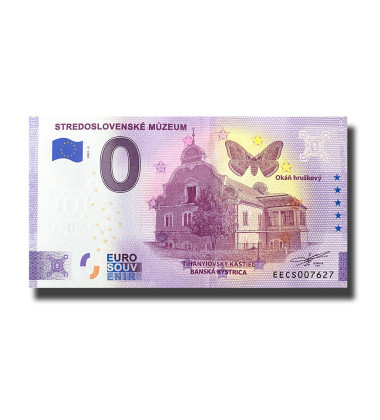 0 Euro Souvenir Banknote Stredoslovenske Muzeum Slovakia EECS 2021-2