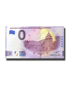 0 Euro Souvenir Banknote Drevena Sakralna Architektura Slovenska - Svaty Kriz Slovakia EEBY 2021-2