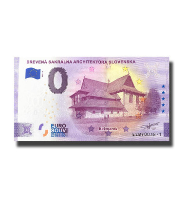 0 Euro Souvenir Banknote Drevena Sakralna Architektura Slovenska Slovakia EEBY 2021-3