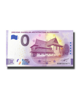 0 Euro Souvenir Banknote Drevena Sakralna Architektura Slovenska - Kezmarok Slovakia EEBY 2021-3