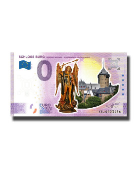 0 Euro Souvenir Banknote Schloss Burg Erzengel Michael Colour Germany XEJG 2020-12