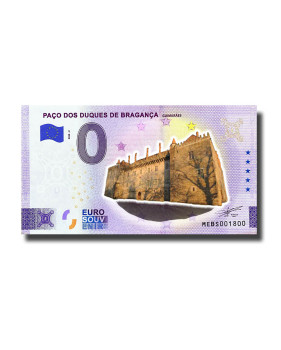 0 Euro Souvenir Banknote Paco Dos Duques De Braganca Colour Portugal MEBS 2022-2