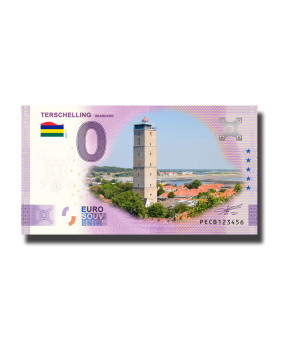 0 Euro Souvenir Banknote Terschelling Colour Netherlands PECB 2023-1