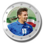2 Euro Coloured Coin Football Star- Roberto Baggio