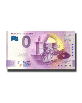 0 Euro Souvenir Banknote Morocco - Tangiers Morocco MAAC 2023-1 In Folder