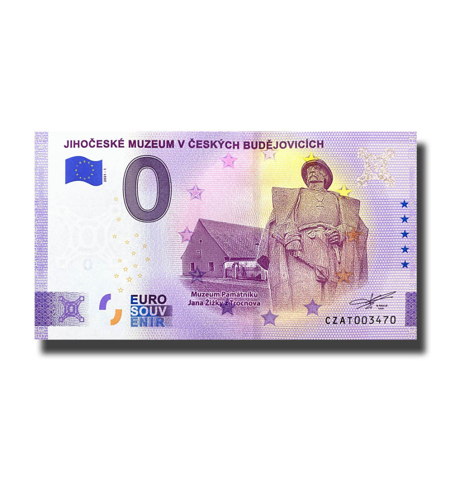 0 Euro Souvenir Banknotes Jihoceske Muzeum V Ceskych Budejovicich Czech Republic CZAT 2021-1